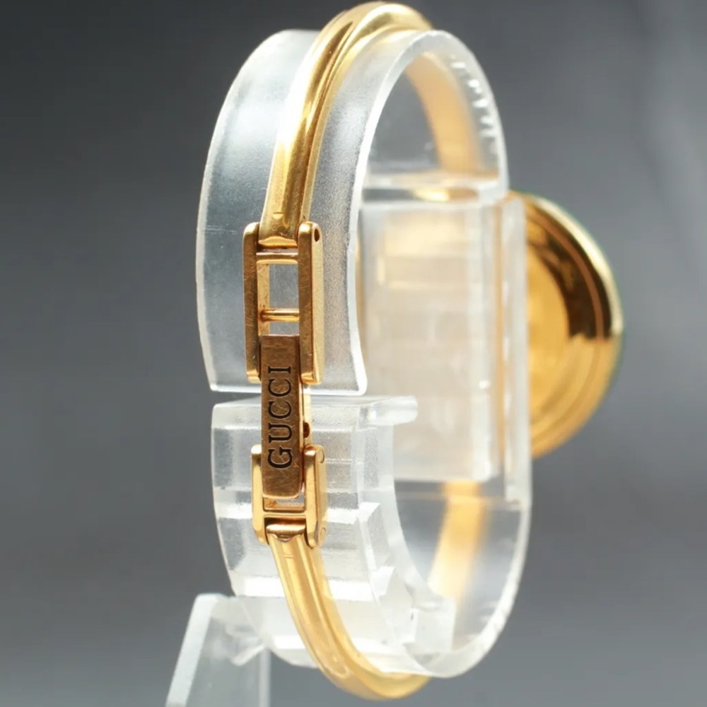 GUCCI 14k Gold Plated Watch Bracelet highly collectable! Vintage SO POPU… - Picture 5 of 10